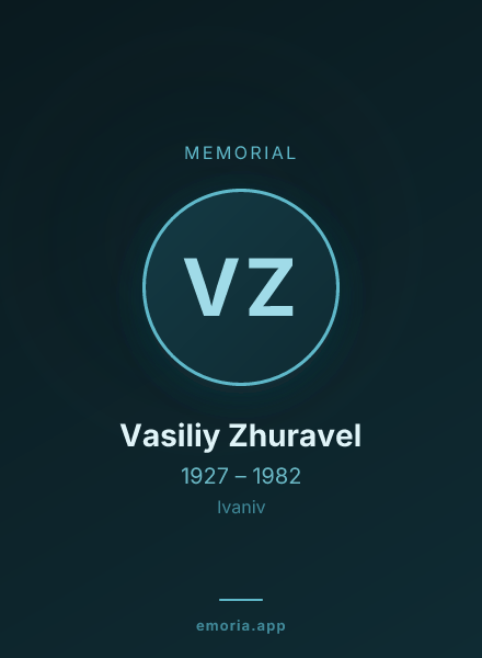 Memorial portrait of Vasiliy Zhuravel