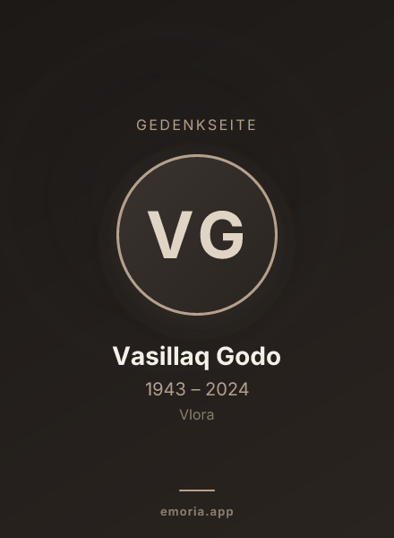 Gedenkportrait von Vasillaq Godo