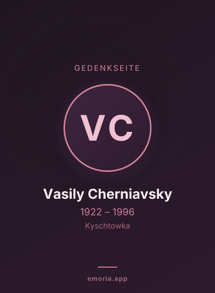 Gedenkportrait von Vasily Cherniavsky