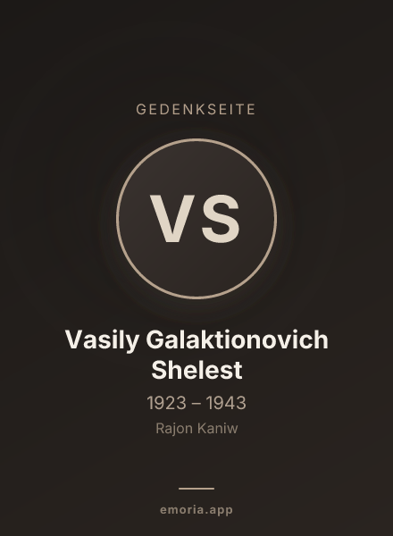 Gedenkportrait von Vasily Galaktionovich Shelest