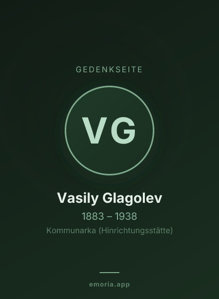 Gedenkportrait von Vasily Glagolev