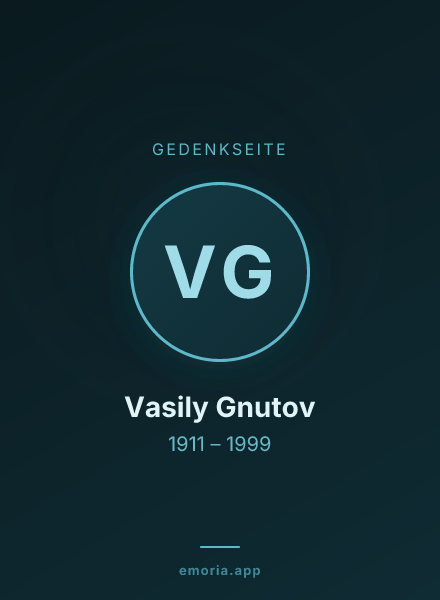 Gedenkportrait von Vasily Gnutov
