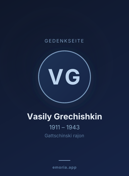 Gedenkportrait von Vasily Grechishkin