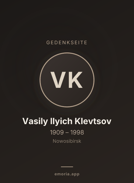 Gedenkportrait von Vasily Ilyich Klevtsov