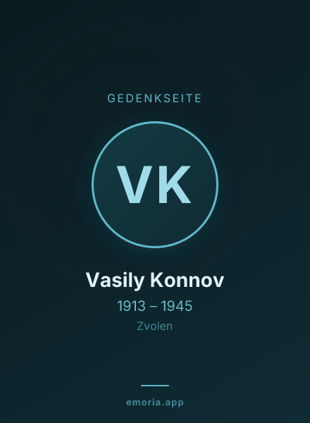 Gedenkportrait von Vasily Konnov
