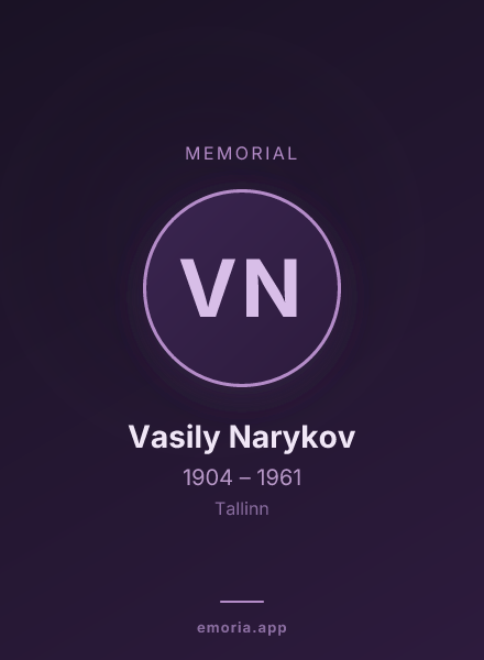 Memorial portrait of Vasily Narykov