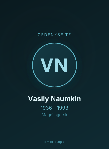Gedenkportrait von Vasily Naumkin