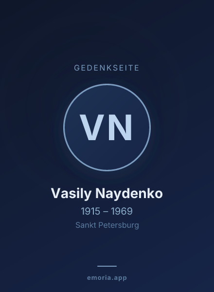 Gedenkportrait von Vasily Naydenko