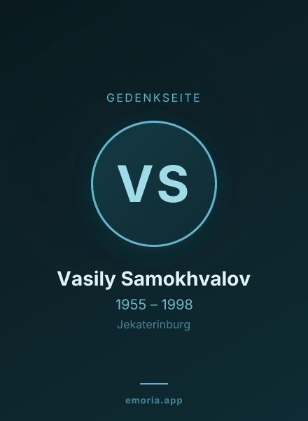 Gedenkportrait von Vasily Samokhvalov