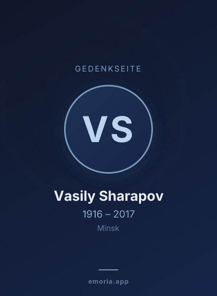 Gedenkportrait von Vasily Sharapov
