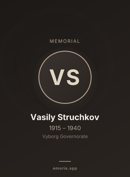 Memorial portrait of Vasily Struchkov