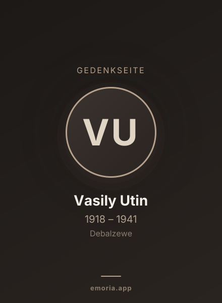 Gedenkportrait von Vasily Utin