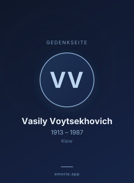 Gedenkportrait von Vasily Voytsekhovich