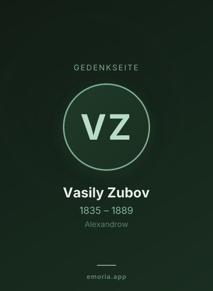 Gedenkportrait von Vasily Zubov