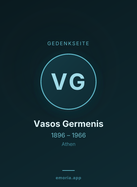 Gedenkportrait von Vasos Germenis