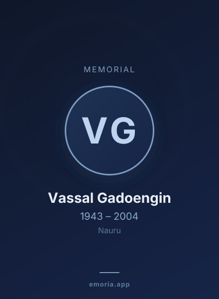 Memorial portrait of Vassal Gadoengin