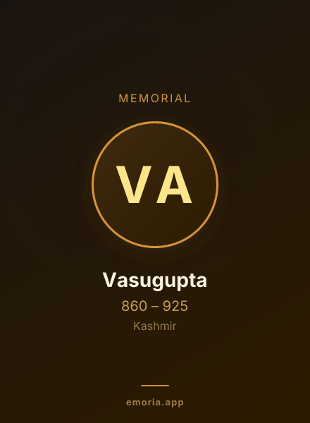 Memorial portrait of Vasugupta