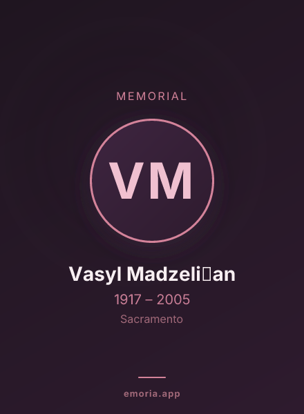 Memorial portrait of Vasyl Madzeli͡an