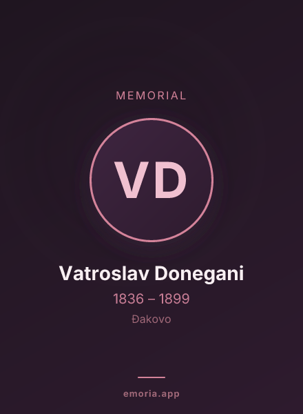 Memorial portrait of Vatroslav Donegani