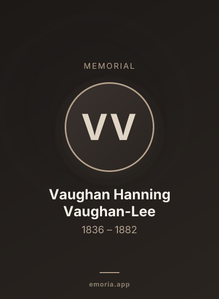 Memorial portrait of Vaughan Hanning Vaughan-Lee