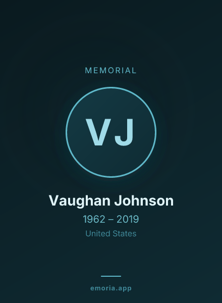 Memorial portrait of Vaughan Johnson