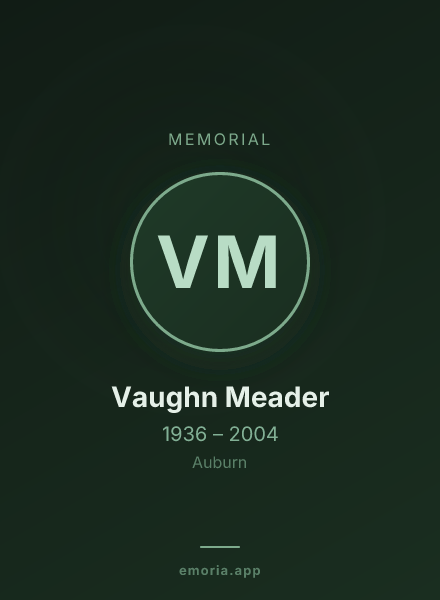 Memorial portrait of Vaughn Meader