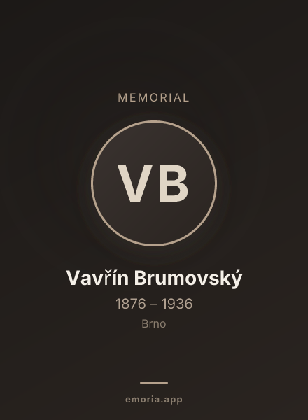 Memorial portrait of Vavřín Brumovský