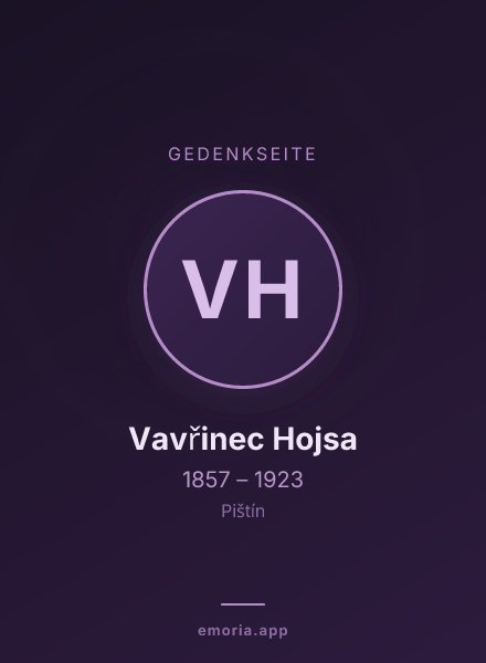 Gedenkportrait von Vavřinec Hojsa