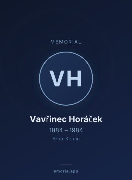 Memorial portrait of Vavřinec Horáček