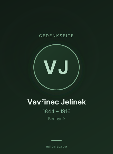 Gedenkportrait von Vavřinec Jelínek