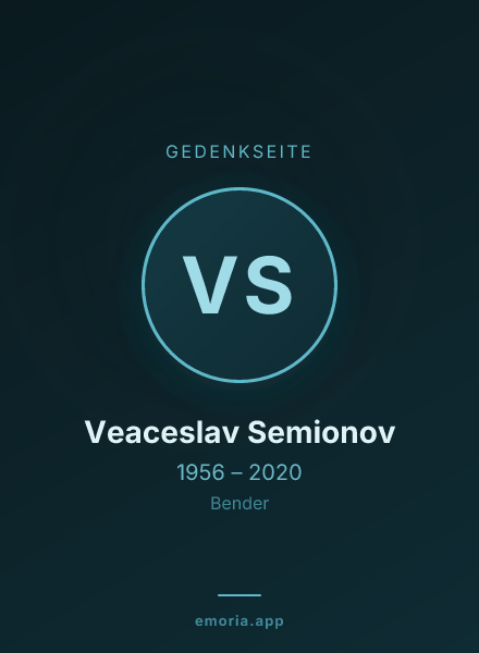 Gedenkportrait von Veaceslav Semionov