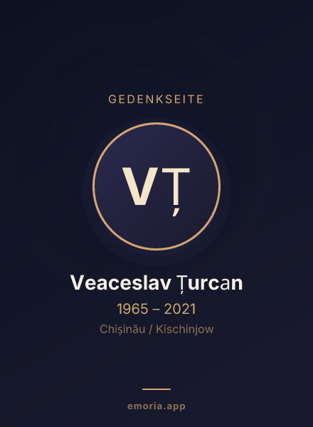 Gedenkportrait von Veaceslav Țurcan