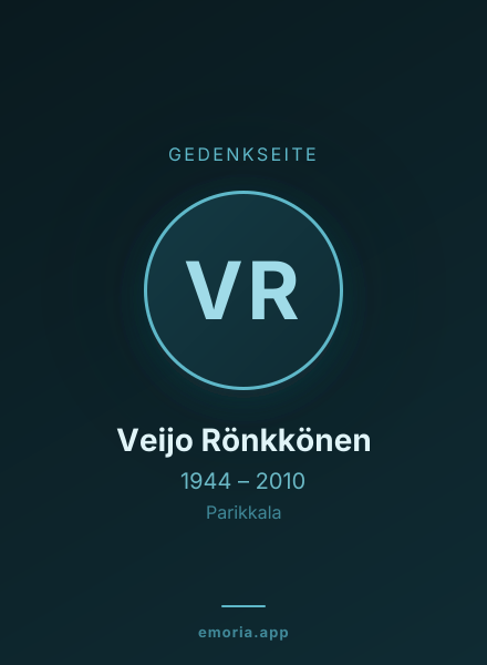 Gedenkportrait von Veijo Rönkkönen