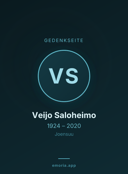 Gedenkportrait von Veijo Saloheimo