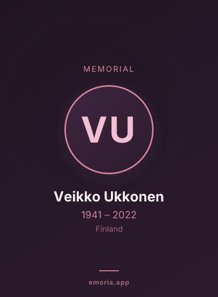 Memorial portrait of Veikko Ukkonen