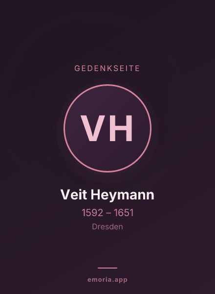 Gedenkportrait von Veit Heymann