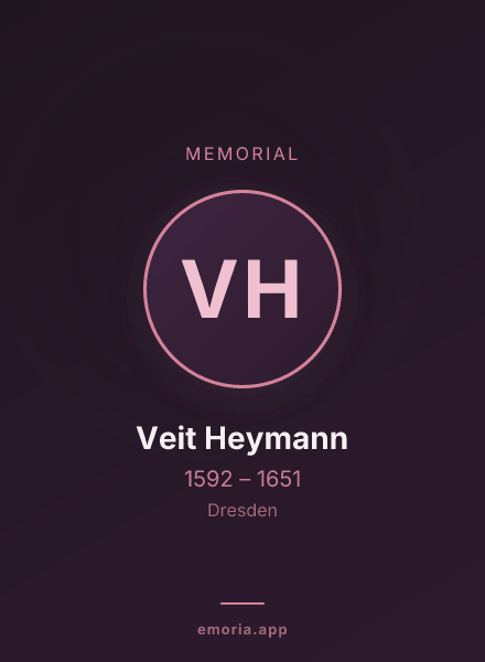 Memorial portrait of Veit Heymann