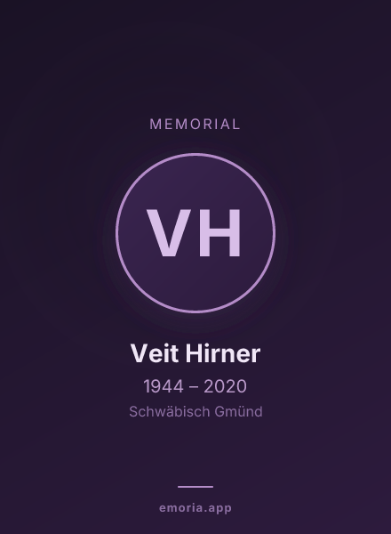 Memorial portrait of Veit Hirner