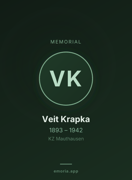 Memorial portrait of Veit Krapka