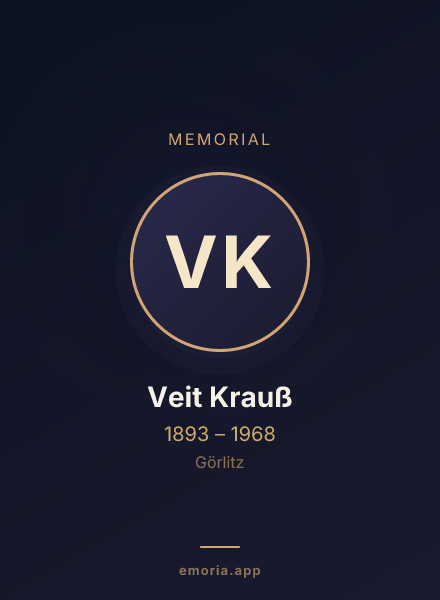 Memorial portrait of Veit Krauß
