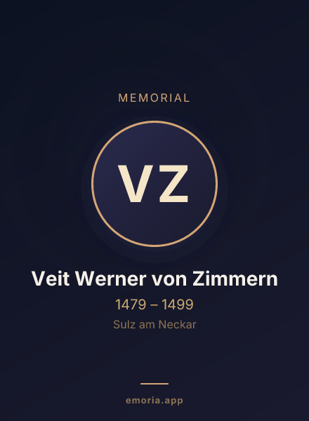 Memorial portrait of Veit Werner von Zimmern