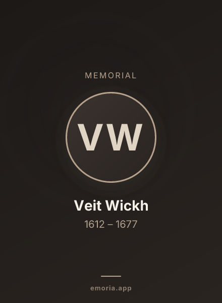 Memorial portrait of Veit Wickh