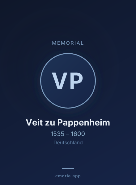 Memorial portrait of Veit zu Pappenheim