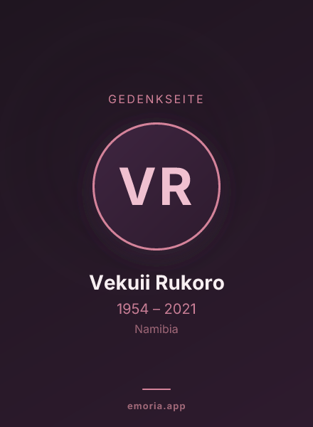 Gedenkportrait von Vekuii Rukoro