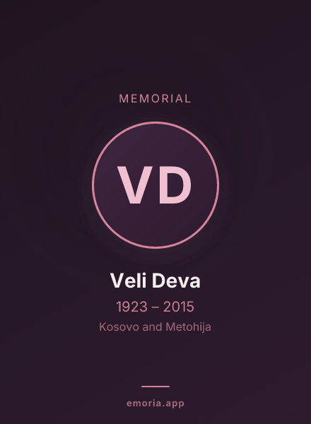 Memorial portrait of Veli Deva