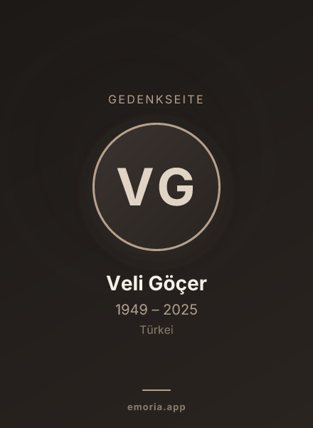 Gedenkportrait von Veli Göçer