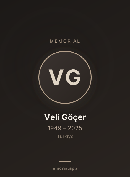 Memorial portrait of Veli Göçer