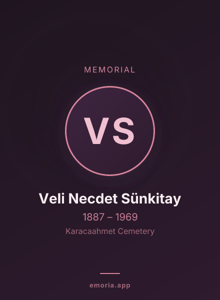 Memorial portrait of Veli Necdet Sünkitay