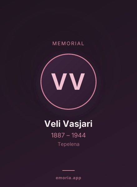 Memorial portrait of Veli Vasjari