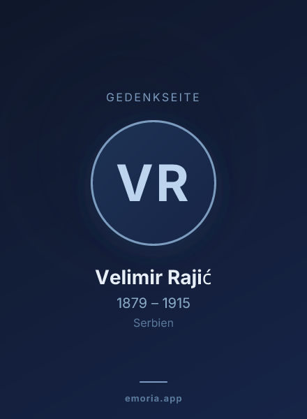 Gedenkportrait von Velimir Rajić
